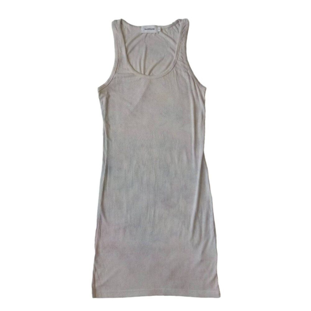 Talentless Purple Pink Watercolor Tie Dyed Sleeveless Tank Dress Women's Large